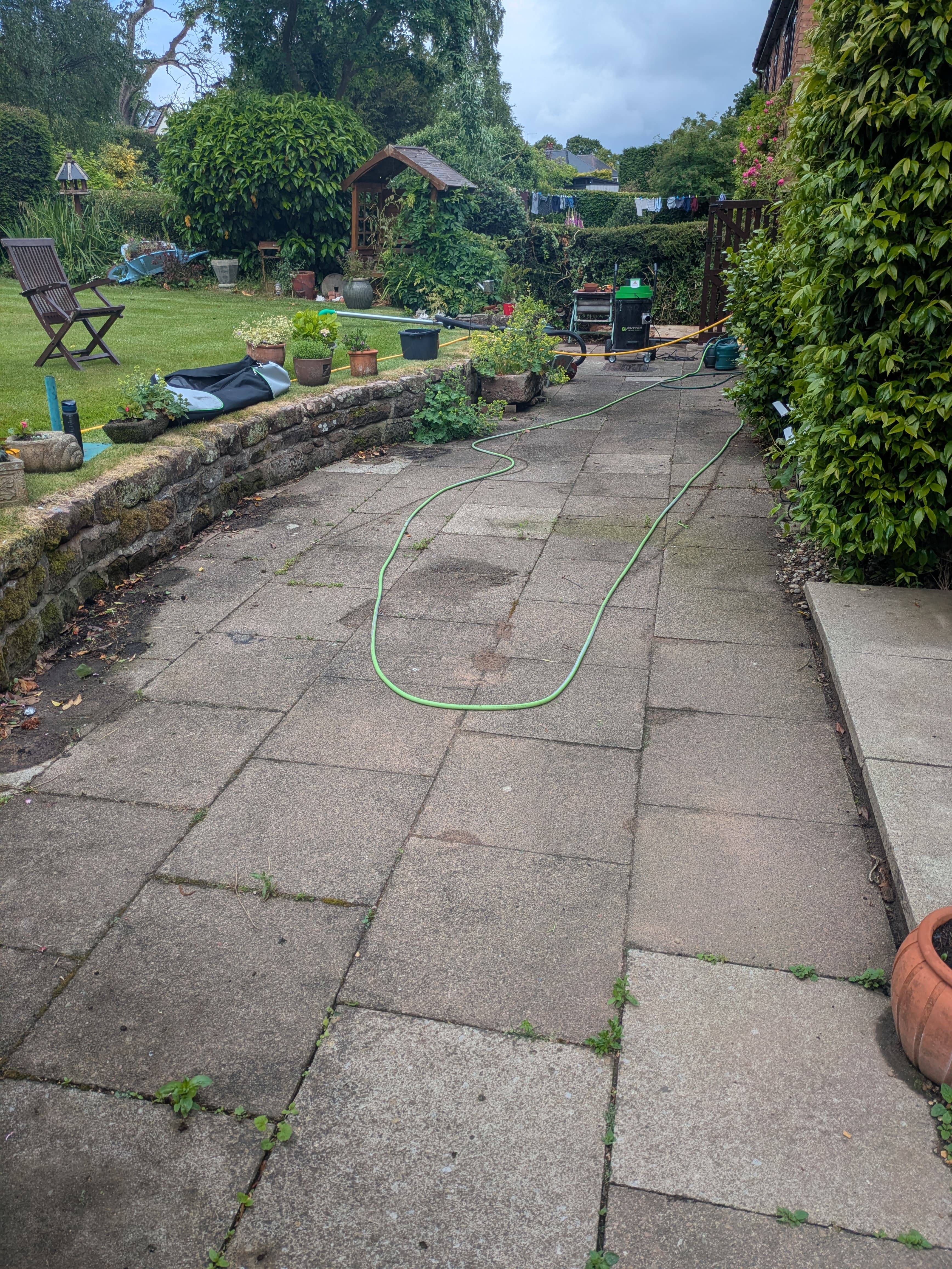 Dirty commercial building facade before cleaning